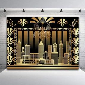 img 3 attached to 📸 Fanghui 7x5ft The Great Gatsby Photography Backdrop - 1920s Retro Roaring Photo Background Vinyl for Adult & Children Wedding Party Decoration, Birthday & Bridal Shower Photo Shoot Booth