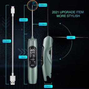 img 1 attached to 🥩 Surpeer Digital Meat Food Thermometer: Instant Read Kitchen Thermometer for Cooking - Chargable, Waterproof, and Versatile for Oven, BBQ, Grilling + Green