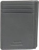💼 dopp leather regatta 88 series front pocket getaway wallet (grey): sleek and stylish organizer for your essentials logo