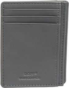 img 3 attached to 💼 Dopp Leather Regatta 88 Series Front Pocket Getaway Wallet (Grey): Sleek and Stylish Organizer for Your Essentials