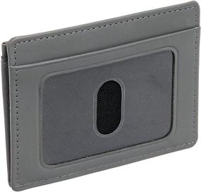 img 2 attached to 💼 Dopp Leather Regatta 88 Series Front Pocket Getaway Wallet (Grey): Sleek and Stylish Organizer for Your Essentials