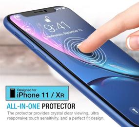 img 3 attached to 📱 Maxboost Screen Protector for Apple iPhone 11 and iPhone XR (6.1 Inch) - 3 Pack, Clear Tempered Glass Film, 0.25mm Ultra-Thin, 12 HD Clarity, Case Friendly, 99% Touch Accuracy