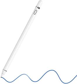 img 4 attached to 🖊️ White Stylus Pens for Touch Screens, Fine Point Stylist Pen Pencil Compatible with iPhone, iPad, and Tablets