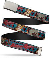 👗 stylish buckle down belt harley quinn 1.25 - accentuate your outfit with a pop of harley quinn's flair logo