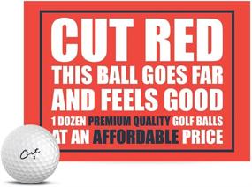 img 4 attached to 🏌️ Red Cut Golf Balls - 2-Piece High-Performance Ionomer Golf Balls