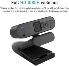 img 4 attached to 📷 Enhanced 2021 Dual Microphone Webcam, 1080p FHD Pro Streaming USB Video Camera, Plug and Play, Privacy Cover, for Windows Mac OS Computer, for Online Classes, Conferences, Gaming (Pro Webcam)