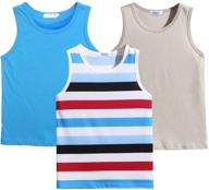 arshiner sleeveless crewneck 3 pack undershirts boys' clothing for tops, tees & shirts logo