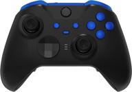 🎮 extremerate blue replacement buttons for xbox one elite series 2 controller, lt rt bumpers triggers abxy start back sync profile switch keys for model 1797 xbox one elite v2 controller logo