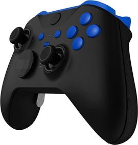 img 1 attached to 🎮 eXtremeRate Blue Replacement Buttons for Xbox One Elite Series 2 Controller, LT RT Bumpers Triggers ABXY Start Back Sync Profile Switch Keys for Model 1797 Xbox One Elite V2 Controller