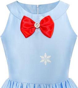 img 1 attached to 🎅 Turquoise Girls' Clothing: Christmas Santa Dress for Girls