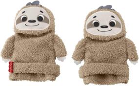 img 4 attached to SEO-Optimized Fisher-Price Sloth Activity Socks: Adjustable Baby Rattle Toy Set