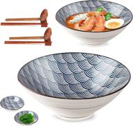 🥢 ceramic japanese weunum chopsticks saucers: authentic and stylish dining accessories логотип