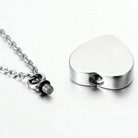 img 2 attached to Beautiful Stainless Cremation Keepsake Memorial Necklace for Girls' Jewelry Collection