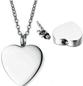 img 4 attached to Beautiful Stainless Cremation Keepsake Memorial Necklace for Girls' Jewelry Collection