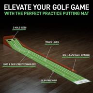 🏌️ enhance your golf game with perfect practice putting green - premium indoor putting mat with 1/2 hole training - ideal for home or office practice - perfect gift for golfers логотип