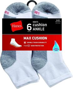 img 3 attached to Hanes ComfortBlend Cushion Ankle Socks