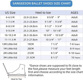 img 1 attached to Breathable Leather Ballerina Shoes for Beginner Girls - SANGEESON Product Review