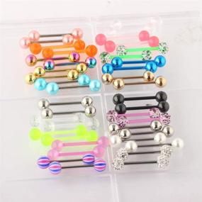 img 3 attached to Mix Color Stainless Straight Piercing Flexible