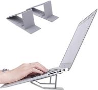 nillkin 2 pack laptop stand: portable adhesive stand for laptop, macbook, tablet and more - anti-slide, slim & foldable (grey) logo