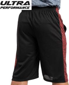 img 1 attached to 🏀 5 Pack Ultra Performance Men's Athletic Mesh Basketball Shorts