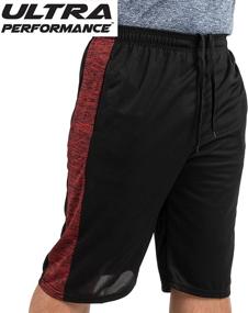 img 2 attached to 🏀 5 Pack Ultra Performance Men's Athletic Mesh Basketball Shorts