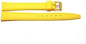 img 1 attached to 🌈 Vibrant and Durable: Yellow Rubber Sport Watch Strap for Style and Functionality