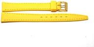 🌈 vibrant and durable: yellow rubber sport watch strap for style and functionality logo