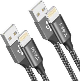 img 4 attached to 🔌 PIPIKA 2 упаковки 6.6FT Кабель для зарядки iPhone - Сертифицированный кабель Lightning для быстрой зарядки и синхронизации - Совместим с iPhone 12/11Pro Max/11...