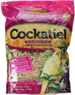 🐦 nutrient-rich harvest blend for cockatiels (sunflower-free), 4 lbs bag - premium cockatiel bird food mix logo