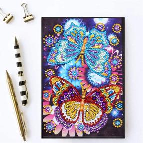 img 1 attached to ✨ Premium Diamond Painting Notebook Daily Planner: A5 Butterfly Journal for Writing, Embroidery & Cross Stitch Craft - 64 Sheets, 5.6X8.2inch – Perfect Gift