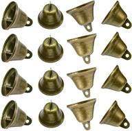 🔔 maydahui 35pcs vintage bronze jingle bells (1.7"x 1.5") for dog doorbell & potty training, housebreaking, wind chimes, christmas decorations logo