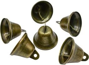 img 3 attached to 🔔 Maydahui 35PCS Vintage Bronze Jingle Bells (1.7"X 1.5") for Dog Doorbell & Potty Training, Housebreaking, Wind Chimes, Christmas Decorations