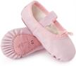 bezioner leather ballet slippers toddlers girls' shoes in flats logo