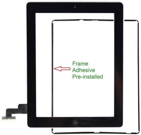 img 3 attached to 💻 T Phael iPad 2 A1395 A1396 A1397 Black Screen Replacement - Touch Screen Digitizer Front Glass Assembly with Home Button, Camera Holder, PreInstalled Adhesive, and Tools Kit