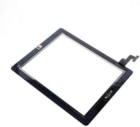 img 1 attached to 💻 T Phael iPad 2 A1395 A1396 A1397 Black Screen Replacement - Touch Screen Digitizer Front Glass Assembly with Home Button, Camera Holder, PreInstalled Adhesive, and Tools Kit