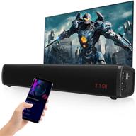 immersive 3d surround sound enhanced- 2.1 ch sound bar with built-in subwoofer, 50w, 16 inch tv speaker - opt/aux/usb/tf/bluetooth, multiple eq modes - ideal for tv/dvd/pc/gaming/phones logo