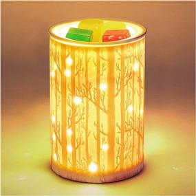 img 4 attached to 🌲 BOSAIDONG Ceramic Electric Wax Melt Warmer: Forest Design for Spa and Aromatherapy