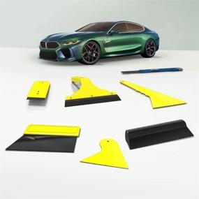 img 4 attached to Effortless Car Glass Protective Film Installation with KAFEEK 7pcs Tool Set