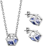 beautlace birthstone necklace earrings sterling logo