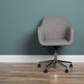 img 2 attached to 🪑 OFM ESS Collection Grey Upholstered Home Office Desk Chair