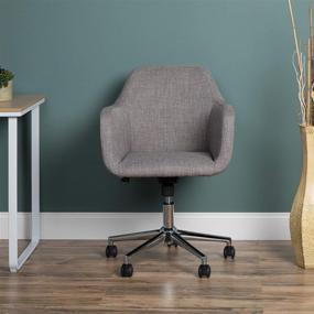 img 1 attached to 🪑 OFM ESS Collection Grey Upholstered Home Office Desk Chair