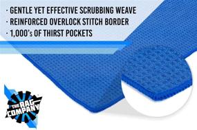 img 3 attached to 🧼 The Rag Company - Premium Waffle Weave Microfiber Towels, Versatile for Detailing, Window/Glass, Drying, Waxing &amp; Polishing, Lint-Free, Streak-Free, 370gsm, 16in x 24in, Royal Blue (2-Pack)