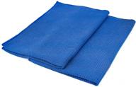 🧼 the rag company - premium waffle weave microfiber towels, versatile for detailing, window/glass, drying, waxing &amp; polishing, lint-free, streak-free, 370gsm, 16in x 24in, royal blue (2-pack) logo