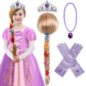 img 4 attached to 👸 Enchanting Princess Rapunzel Necklace Costume: Magical Accessories for the Ultimate Fairy-tale Look