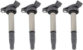 img 4 attached to 🔌 Ignition Coil Pack Set of 4 - Compatible with Toyota, Lexus, Scion Vehicles - 1.8L L4 Corolla, Matrix, Prius, V, Plug-In, Vibe, xD, CT200h - Upgraded Replacements: 90919-02252, 90919-02258, C1714