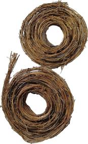 img 4 attached to 🎄 Gorgeous Xmas Arts & Crafts 15 Feet Grapevine Twig Garland (Two Pack) - Perfect Holiday Décor!