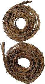 img 3 attached to 🎄 Gorgeous Xmas Arts & Crafts 15 Feet Grapevine Twig Garland (Two Pack) - Perfect Holiday Décor!