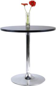 img 1 attached to Winsome 93729 Spectrum Dining Table in Sleek Black Finish: Elegant and Stylish Furniture for Your Home