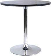 winsome 93729 spectrum dining table in sleek black finish: elegant and stylish furniture for your home logo