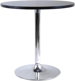 img 4 attached to Winsome 93729 Spectrum Dining Table in Sleek Black Finish: Elegant and Stylish Furniture for Your Home